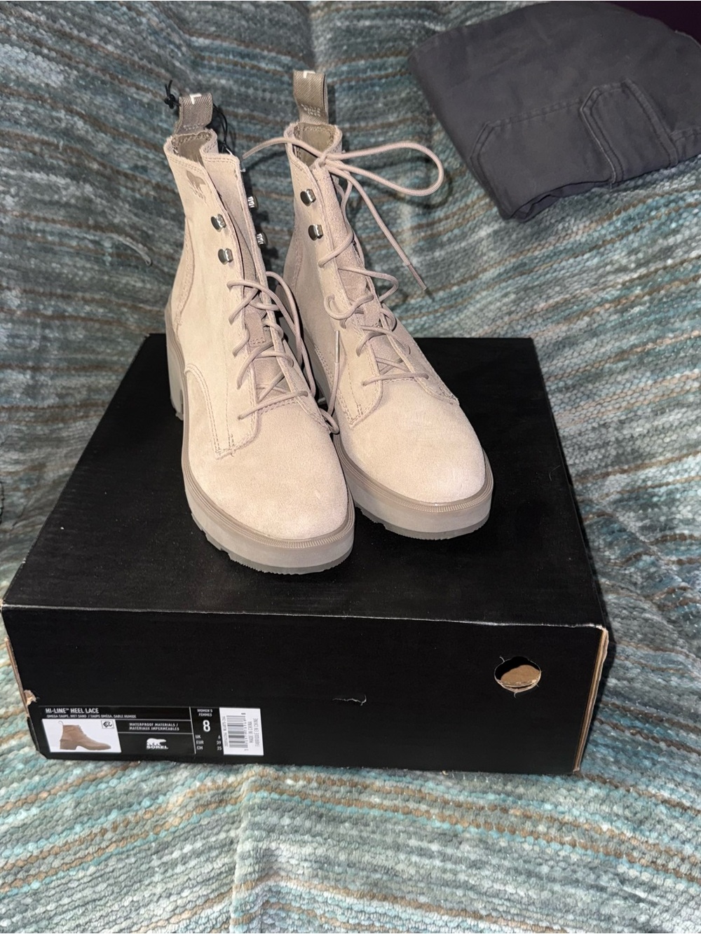 SOREL HI LINE HEEL LACE  WATERPROOF BOOTS